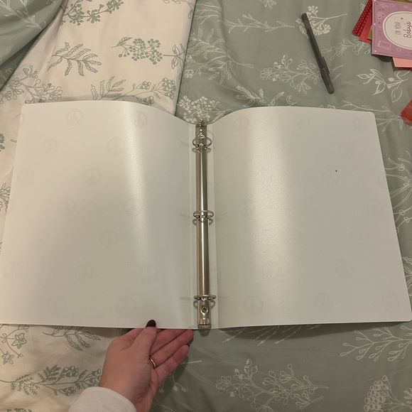Pink Binder and Peace Sign Binders - Picture 5 of 6